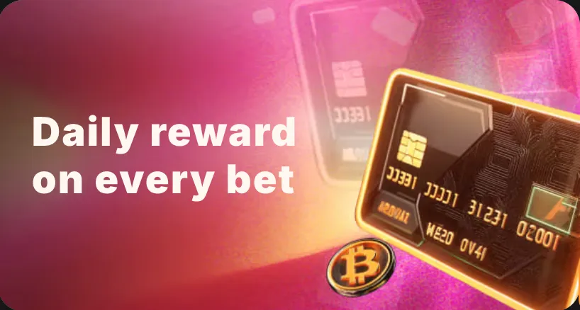 Minebit Daily Reward dashboard showing accrued cashback and rakeback amount